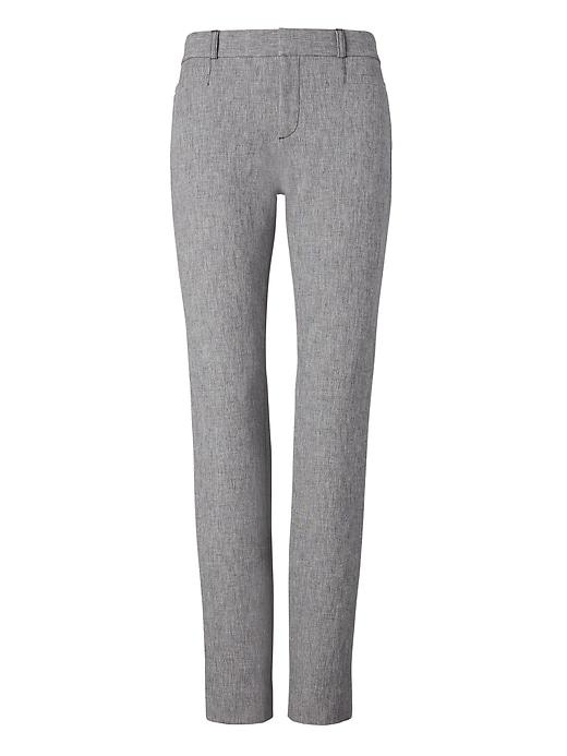 Banana Republic Womens Sloan Skinny-fit Texture Pant Charcoal Size 8