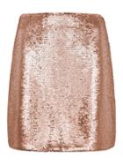 Banana Republic Womens Sequin Mini Skirt Rose Gold Sequin Size 6