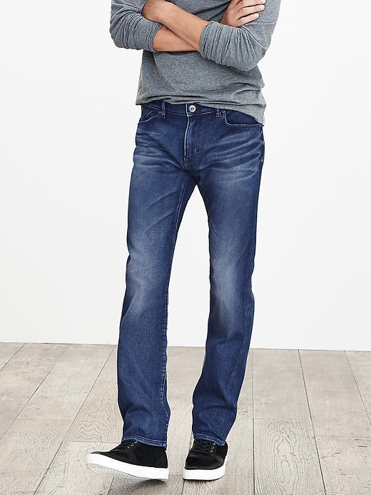 Banana Republic Mens Indigo Slim Traveler Japanese Denim Jean Size 32w 36l Tall - Blue Indigo