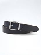 Banana Republic Mens Textured Leather Belt - Navy/deep Brwn