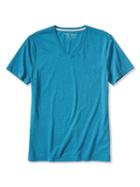 Banana Republic Soft Wash Vee Tee Size L Tall - Royal Teal Global