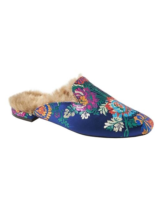 Banana Republic Womens Joie   Jean Brocade Slide Navy Size 8 1/2