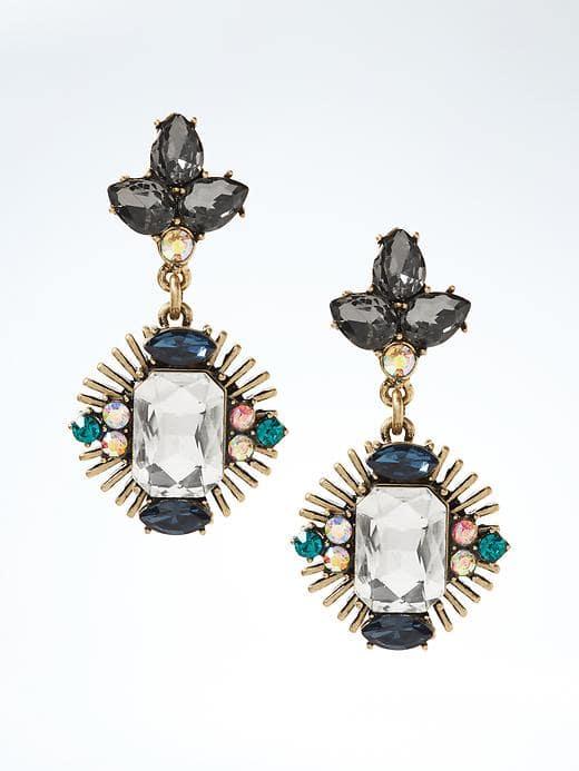Banana Republic Jewel Burst Drop Earring - Gold