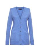 Banana Republic Womens Machine-washable Merino Boyfriend Cardigan Sweater Medium Blue Heather Size Xxl