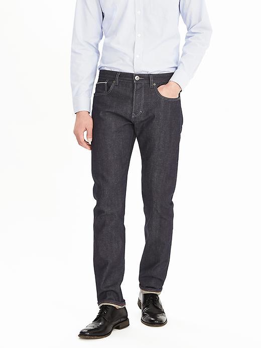 Banana Republic Mens Slim Japanese Selvedge Jean Size 38w 36l Tall - Indigo