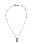 Banana Republic Womens Pave Pear Pendant Necklace Gold Size One Size