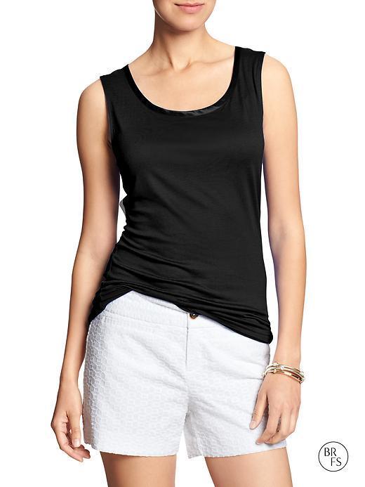 Banana Republic Factory Stretch Tank - Black