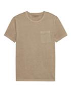 Banana Republic Mens Authentic Supima Cotton Garment Dyed T-shirt Biscuit Size L