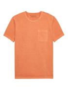 Banana Republic Mens Authentic Supima Cotton Garment Dyed T-shirt Orange Size L