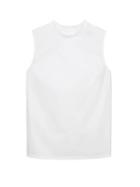 Banana Republic Womens Super-stretch Button-back Tank White Size M