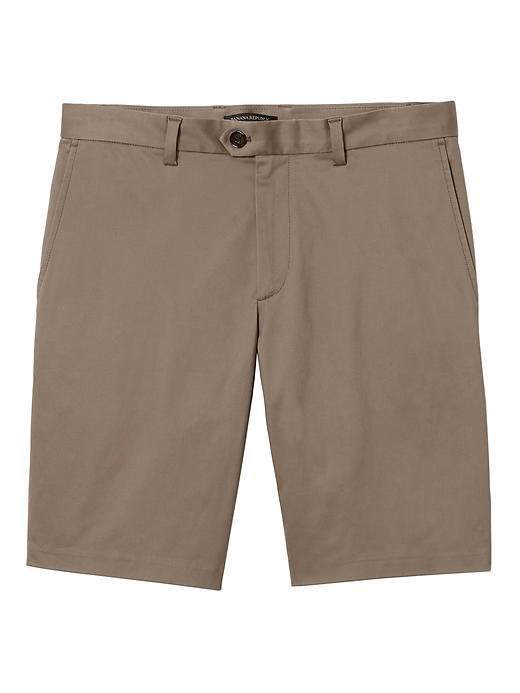 Banana Republic Mens Aiden Slim Tab-front 10 Short Khaki Size 42w