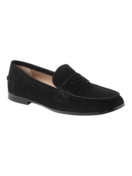 Banana Republic Womens Demi Penny Loafer Black Size 7