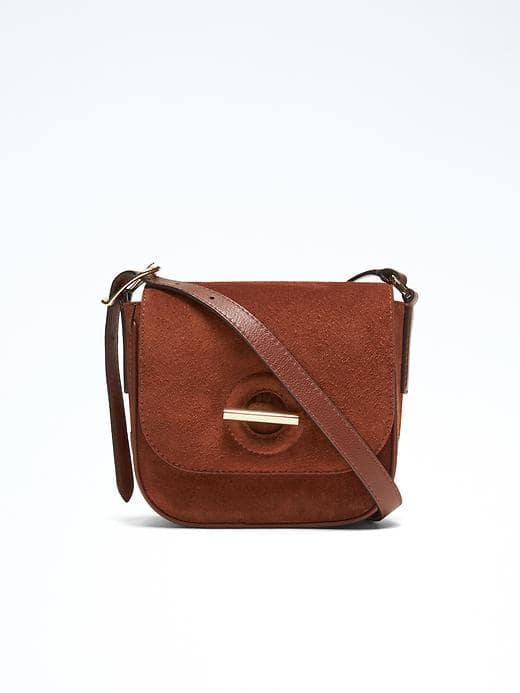 Banana Republic Toggle Saddle Bag - Chestnut
