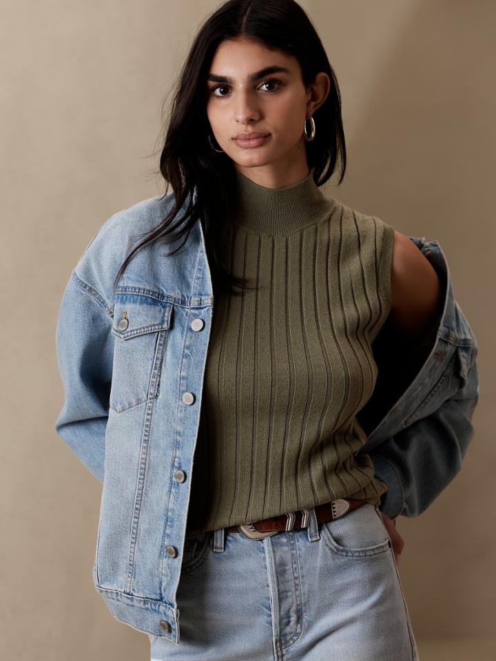 Franki Merino Mock-neck Top