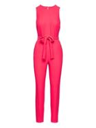 Banana Republic Womens Belted Jumpsuit Hot Pink Size 16
