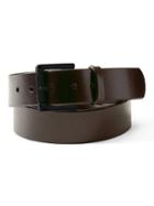 Banana Republic Mens Tumbled Italian Leather Belt Dark Brown Size 32