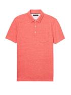 Banana Republic Mens Don';t-sweat-it Polo Shirt Heather Orange Size S