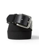 Banana Republic Mens Stretch-web Buckle Belt Black Size 42