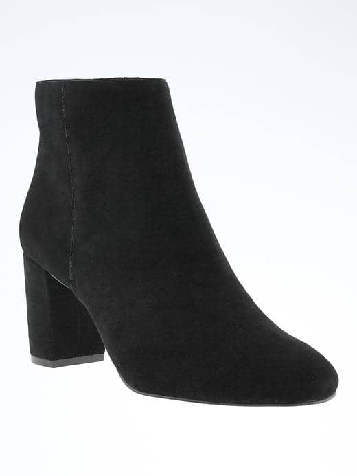 Banana Republic Block Heel Bootie - Black