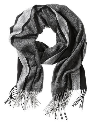 Banana Republic Herringbone Scarf - Black