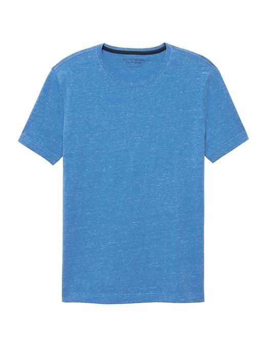 Banana Republic Mens Soft Wash Crew-neck T-shirt Electric Blue Size Xs