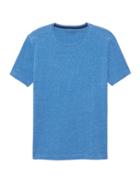 Banana Republic Mens Soft Wash Crew-neck T-shirt Electric Blue Size Xs