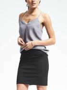 Banana Republic Womens Easy Care Crepe Vee Cami - Luxe Grey