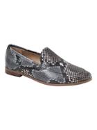 Banana Republic Womens Demi Loafer Blue Snake Effect Leather Size 8