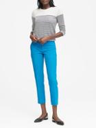 Banana Republic Avery Straight-fit Solid Ankle Pant