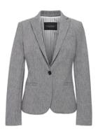 Banana Republic Womens Classic-fit Bi-stretch Textured Blazer Dark Charcoal Gray Size 12