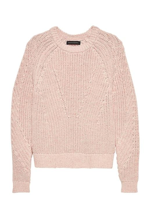 Banana Republic Petite Chunky Cotton Crew-neck Sweater