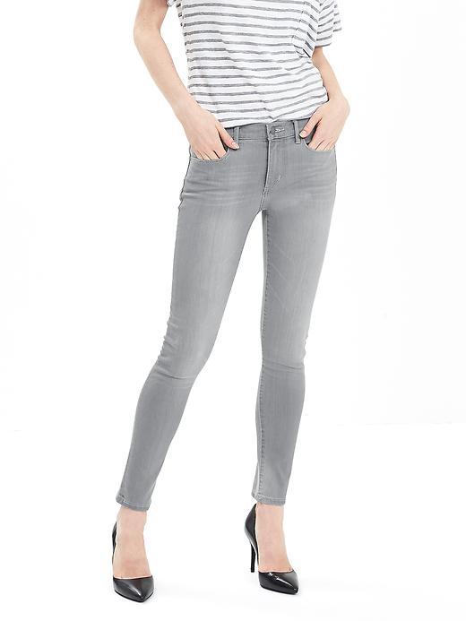 Banana Republic Womens Gray Skinny Ankle Jean Size 12 Short - Dark Gray