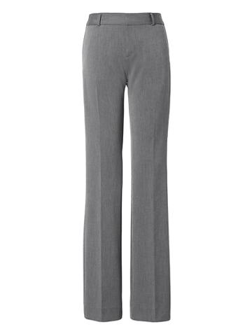 Banana Republic Womens Petite Logan Trouser-fit Heathered Pant Dark Gray Size 00