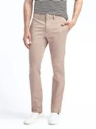 Banana Republic Mens Fulton Skinny Stretch Chino - Khaki