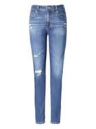 Banana Republic Womens Ag Jeans   Farrah Hi-rise Skinny Ankle Jean 14 Years Blue Nile Size 26