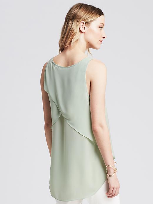 Banana Republic Layer Back Tank Size L - Dusty Aqua