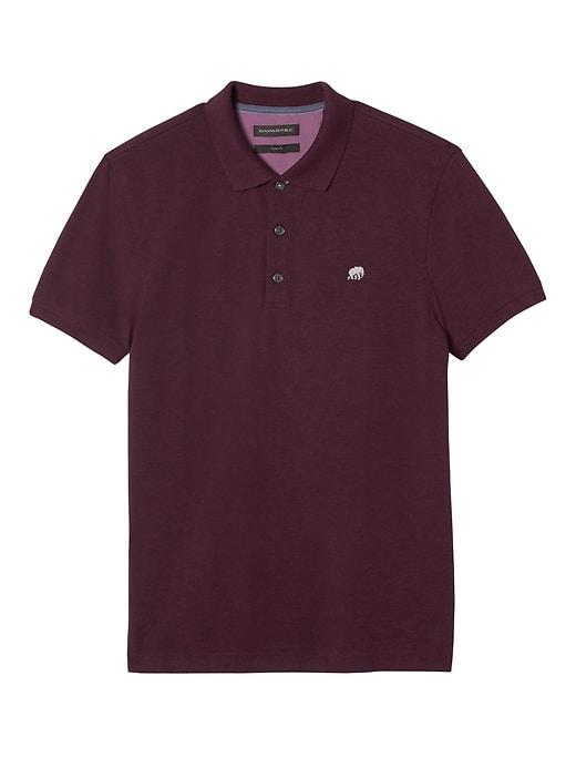 Banana Republic Slim Pique Polo - Wine