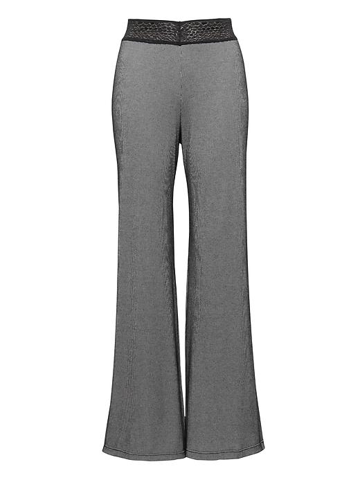 Banana Republic Womens Cosabella   Sweet Dreams Textured Pant Black & Ecru White Size L