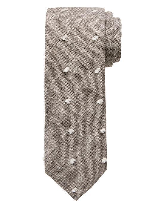 Banana Republic Fuzzy Dot Tie Size One Size - Tan