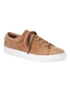 Banana Republic Womens Lace-up Sneaker Biscotti Suede Size 7 1/2