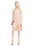 Banana Republic Womens Tiered Ruffle Drop Waist Dress Size 0 - Blush