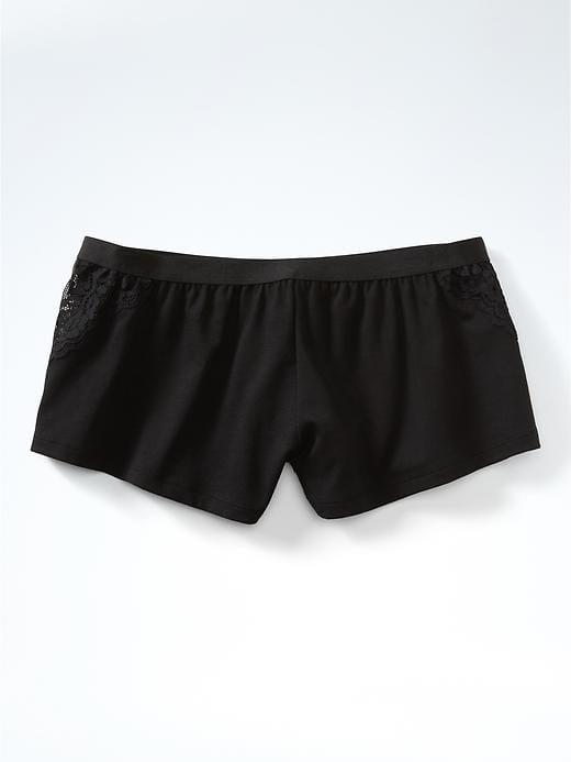 Banana Republic Womens Cosabella   Bissou Lace Detail Tap Short Black Size M