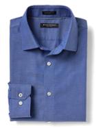 Banana Republic Mens Camden Fit Non Iron Square Weave Shirt - Dreamy Royal