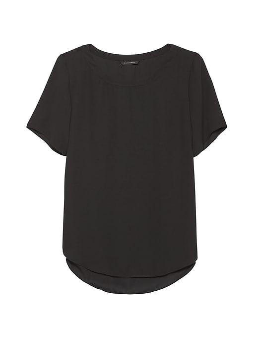 Banana Republic Womens Perfect Tunic Black Size L