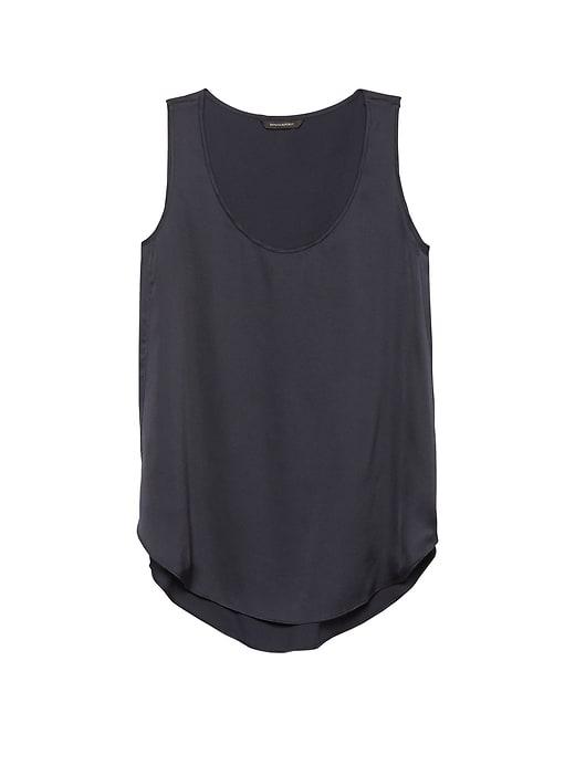 Banana Republic Womens Scoop High-low Tank Navy Size L