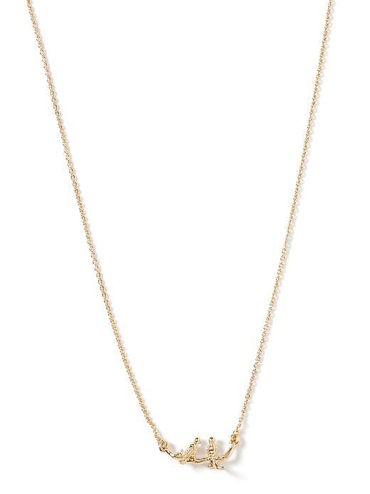 Banana Republic Bird Delicate Necklace Size One Size - Gold