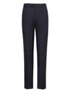 Banana Republic Mens Tapered Navy Smart-weight Performance Wool Blend Suit Pant Navy Size 32w