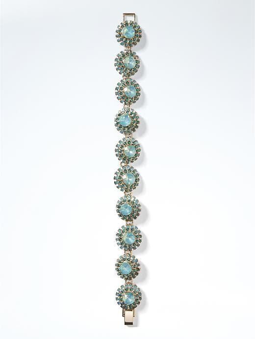 Banana Republic Sparkle Burst Bracelet - Green