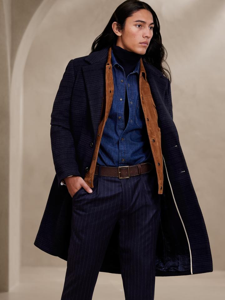 Trento Plaid Topcoat