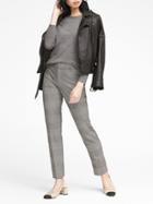Banana Republic Womens Machine-washable Merino Wool Crew-neck Sweater Heather Gray Size S